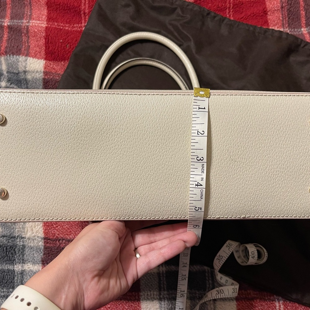 Kate Spade Wellesley Rachelle Double Zip Ivory Large Dome Shoulder Satchel - Picture 11 of 11